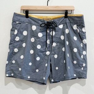 VAST Polka Dots Drawstring Swim Trunks Size 36